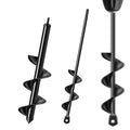 2Pcs Auger Drill Bit for Planting 2 x 14.6 Inch & 4 x 15.8 Inch Set, Heavy Duty Steel Gardening Tools Drill Auger Compatible for 3/8 Inch Hex Drive Earth Drill Fence Post Umbrella Hole Digger