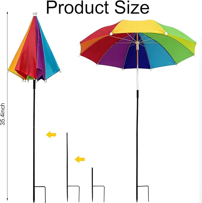Upgraded Plant Umbrellas for Outdoor Plants, 26" Larger Garden Plant Umbrella Shade with Adjustable Hight, 43.4" Higher Sun Shade for Plants, Potted Plant, Garden Beds