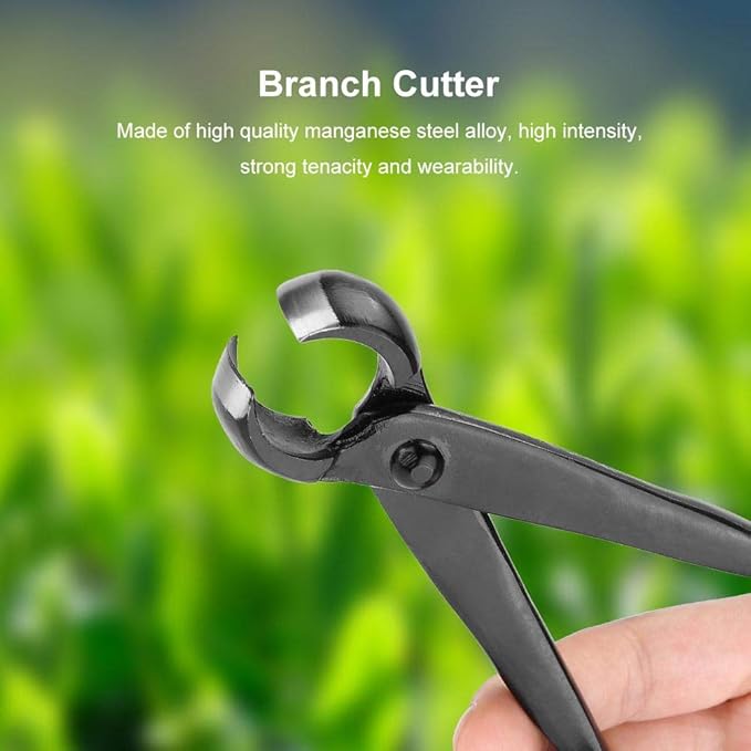 ZPSHYD Bonsai Tools Bonsai Concave Branch Cutter, 210mm/8.27 inch Manganese Steel Alloy Knob Branch Cutter Garden Branch Cutter Garden Concave Pruner