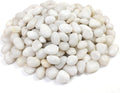 YISZM White Pebbles for Indoor Plants, Natural Polished River Rocks, Small Decorative Stones for Planters Vase Fish Tank Aquariums Landscaping Garden, 2lbs