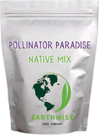 Earthwise Pollinator Paradise Native Wildflower Seed Mix – Bee and Butterfly Friendly, Organic, Season-Long Blooms, Low Maintenance, Drought Tolerant, Pet Safe – Covers Up to 150 sq ft, 1 oz