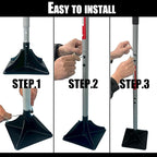 Heavy Duty Steel Tamper 10"x10" with 48 inch Ergonomic Handle and Rubber Foam Grip -Garden Landscaping Hand Rammer Compactor for Earth, Gravel and Dirt Pavement Compaction Paver Tool Trash Tamper