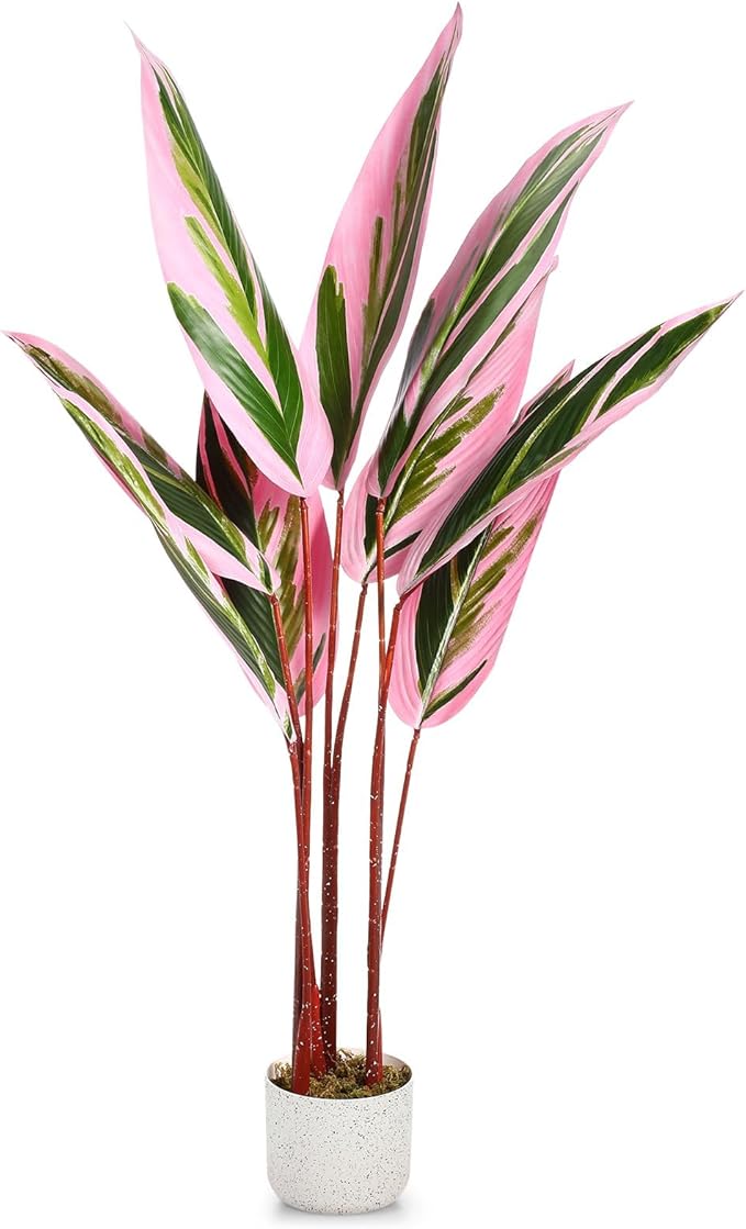Garvee Artificial Plant Potted, Evergreen Fake Tree Faux Floor Plant with Realistic Leaves, Decorative Faux Floor Plant for Home Office Living Room, Ideal Gift for Families