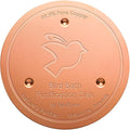 Mellbree Bird Bath Copper Disc, 0.6mm Reinforced 99.99% Pure Copper Cleaning Disk for Physical Safe Clean Water All-Season, Universal Fit for Outdoor Birdbaths, Bowl, Bird Bath Solar