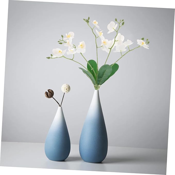 Cabilock Real Touch Artificial Orchids Long Stem Phalaenopsis for Home Decor Butterfly Branches Faux Stems Elegant Orchids Living Fake Flowers Decorative Flower Branches
