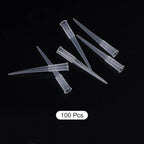 MECCANIXITY 100 Pcs Floral Water Tubes 2" Plastic Flower Picks Vials for Fresh Plants, Flower Arrangements, Milkweed Cutting (Clear)