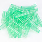 Vials for Flower Arrangements 2.8 Inch Floral Water Tubes Plastic Floral Vials with Caps (Green, 30 Pack)
