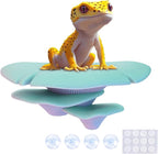 Westant Mushroom Decor for Reptile Tank, Fish Tank, Pet-Safe Bearded Dragon Tank Accessories, Realistic Terrarium Plants for Leopard Geckos, Crested Geckos, Tree Frogs, Snakes (Aurora, Trio Cap)