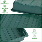YoleShy 5 Packs Seed Starter Tray with Dome Reusable Plastic Plant Growing Trays with Humidity Domes Lids Thickened Sturdy for Seed Starting Germination Growing Seedling Propagation,14.5"x9"