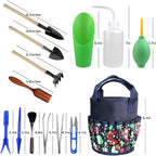 Succulent Tools Kit with Organizer Bag and Planting Operation Mat,Gardening Tool Set with Tote,Mini Succulent Garden Tool Kit Succulent Bonsai Planter Set Indoor Gardening,Miniature Indoor Planting