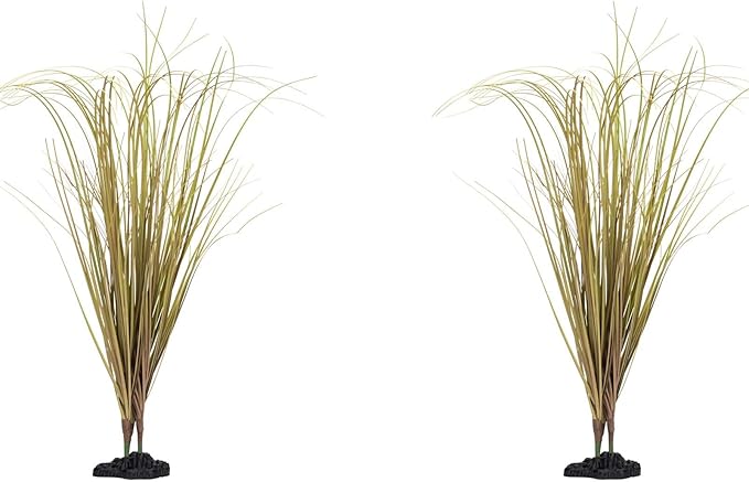 Fake Desert Dry Grass, Artificial Plants for Reptile Tank Accessories, Habitat Decor Fit for Bearded Dragon, Crested Gecko, Leopard Lizard, Chameleon, Artificial Outdoor Plants, Terrarium Decor (2)
