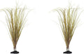 Fake Desert Dry Grass, Artificial Plants for Reptile Tank Accessories, Habitat Decor Fit for Bearded Dragon, Crested Gecko, Leopard Lizard, Chameleon, Artificial Outdoor Plants, Terrarium Decor (2)