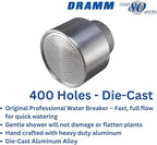 Dramm Water Breaker Nozzle with 400 Tiny Holes, For Greenhouse & Nurseryman, Saves Time & Water, Will not Damage or Flatten Plants, Silver