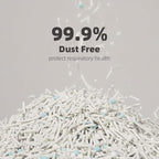 Zutto Nyan 4 in 1 Cassava Cat Litter - Advanced Fast Clumping, Flushable, Low Tracking, 99% Dust Free. Natural Plant Based,Pet Friendly, Great for All Cats, Sensitive Paws, Kittens(5.3 lbs x2 Bag)