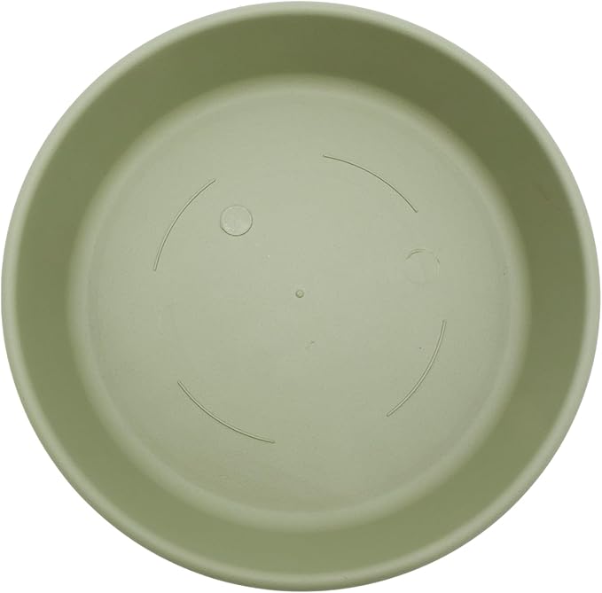 The HC Companies Flower Pot Saucers - Plastic Plant Saucer for Outdoors & Indoors - Traditional Design Plant Pot Trays for Water Drainage - Durable & Stylish Round Plant Tray (6-inch Seafoam)
