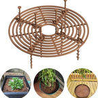 Four Piece Flower Pot Grids Set Designed for Plant Protection from Pets, Made with Resistant Plastic Material for Indoor and Outdoor Use (B)