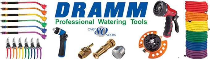 Dramm Heavy Duty Brass Shut Off Valve with Full Water Flow, Male to Female Threads, Quarter Turn Off Position, Corrosion Resistant Seals, Brass (Pack of 6)
