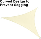 LOVE STORY Custom Size 5'x6'x7.8' Butter Cream Sun Shade Sail Right Triangle Sunshade Fabric Awning Canopy for Patio Backyard Carport Pergola (Customized)
