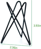 Pack of 4 Air Plant Holder Tillandsia Base, Modern Geometric Metal Air Plant Stand Airplant Display Rack, Tabletop Big Streptophylla Plant Display Table Hand for Home Office Decoration Supplies