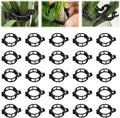 Plant Support Clips, Reusable Plastic Plant Clips for Securing Plants, Garden Clips for Climbing Plants, Plant Fixing Clips for Tomato, Grape and Vine Vegetables (50, Black)