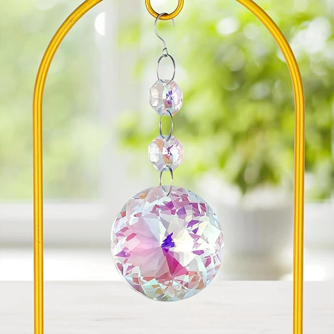 Weatherproof Climbing Plant with Solar Prisms & Sun Catchers for Outdoor/Indoor Gardens Climbing Plant Frame
