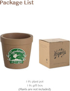 Gardening Gifts for Women: Gardener of the Year Planter - Funny Garden Gifts for Plant Lovers Gardeners Mom Grandma - Cool Plant Pot Present for Birthday Mother's Day Christmas