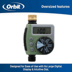 10-Pack (10 Total Timers) Orbit One Outlet Single-Dial Hose Faucet Timer - Easy Programmable - for Garden Watering System - LCD Hose Timer with Adjustable Watering Schedule - 62056