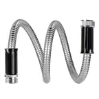 Beaulife Metal Short Garden Hose 3ft Connectors, Drainage Hose for Dehumidifier Small Water Hose Extension High Pressure Bib Reel Extender, Drinking Water Hose for RV Outdoor