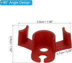 PATIKIL 90 Degree Plant Bender, 30 Pcs Plastic Plant Stem Training Clips for Low Stress Training, Red