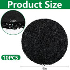10 Pack Pot Mesh Drainage Discs, 9 Inch Thickened Drainage Hole Insert Pads, Reusable Plant Pot Bottom Mesh Mats for Indoor Outdoor Gardening to Prevent Soil Loss and Keep Root Healthy