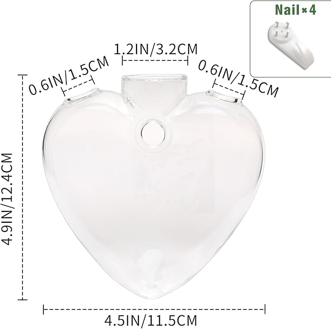 Wall Hanging Planter Propagation Station for Indoor Plants Glass Vase Air Plant Holder Gift for Women Girlfriend Plant Lover