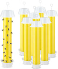 Qualirey 8 Pcs Fly Traps for Indoor Outdoor Hanging Fruit Fly Stick Trap Sticky Mosquito for Home Insect 10 x 2.5 Inches (Bright,Yellow)
