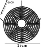 Plant Pot Grids 6PCS Plant Pot Soil Guard with Nails Grid Flower Cover Baby Safety Mouse Garden Home Protector(Black S Round)