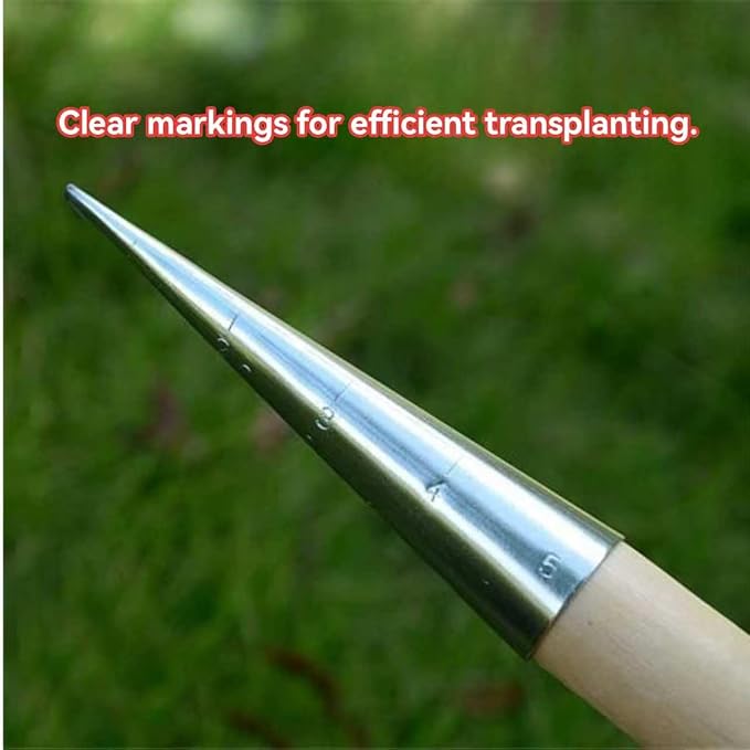 Plant Hole Digger for Planting - Handheld Seed Dispenser Tool, Seed Dibber Gardening Tool, Handheld Digger Garden Seeds Planting Tools for Plantings Tulip Daffodil Saffron Vegetable Seeds (2pcs)