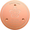 Mellbree Bird Bath Copper Disk, 0.6mm 99.99% Pure Copper Flower-Style for Natural All-Weather Water Care, for Most Outdoor Birdbaths, Bowls, Heaters & Solar Units (Flower)