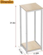 Plant Stand Indoor Corner Tall 2 Tier Metal Modern Flower Storage Plant Shelf Holder for Living Room Balcony Garden,White (2 Tier-White)