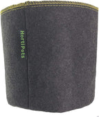 HORTIPOTS Fabric Pots 1 Gallon Non So Floppy Air Pruning Cloth Grow Bags Black Gray (Pack of 6)
