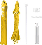 AMMSUN Shade Umbrella, Premium Portable Umbrella with Stand, 6.5ft Lightweight Free Standing Canopy for Sporting Games, Adjustable Instant Sun Protection and Easy to Carry, Yellow