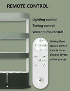 FLTRGO Garden Hydroponic Growing System 48 Pods Hydroponics Tower, Plant Germination Kit Aeroponics Growing Kit with LED Grow Light & Automatic Watering, Smart Garden Planter Aquaponics