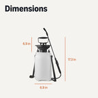 Amazon Basics Garden Sprayer for Gardens and Flower Beds, 1.3 Gallon (5L) Capacity with Extension Wand