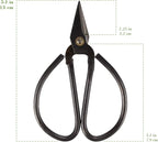 BambooMN 5.1" Heavy Duty Bonsai Forged Sharp Scissors - 1 Piece