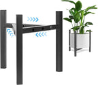 Airpark Plant Stand Indoor Adjustable, Metal Modern Plant Stand, Heavy Duty Stable Plant, Fit 8-12 inch Pots, Number of Items-3, Color-Black (Pot & Plant Not Included)
