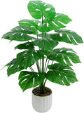 28“ Fake Plant Artificial Monstera for Room Decor, Faux Potted Plants Indoor for Home Living Bedroom Aesthetic Farmhouse Dorm Office Classroom and Outdoor Garden Porch Balcony Decor