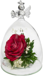 Fiora Flower | Long Lasting Real Roses in a Sealed Vase | Lasts up to 5 Years | Unique Present Gift
