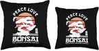 Zen Niwaki Japanese Garden Art Botanists Throw Pillow