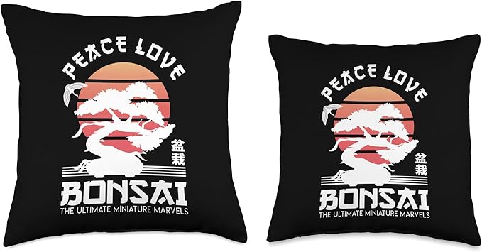 Zen Niwaki Japanese Garden Art Botanists Throw Pillow