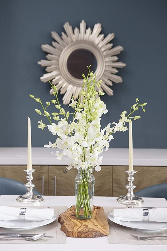 KaBloom Prime Delivery : Bouquet of White Orchid for Sympathy, Wedding, Anniversary, Birthday, Congratulations, Get Well and Thank you