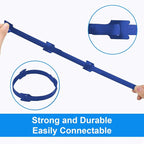 California JOS 60 PCS 6 Inches Reusable Cable Ties, Wire Ties, Cord Organizer, Cable Organizer, Adjustable Cable Management - Blue
