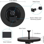 LAWOHO Solar Fountain Pump 1.5W Upgraded Submersible Solar Water Fountain Panel Kit for Bird Bath,Small Pond,Garden and Lawn Solar Water Pump Built-in Filter