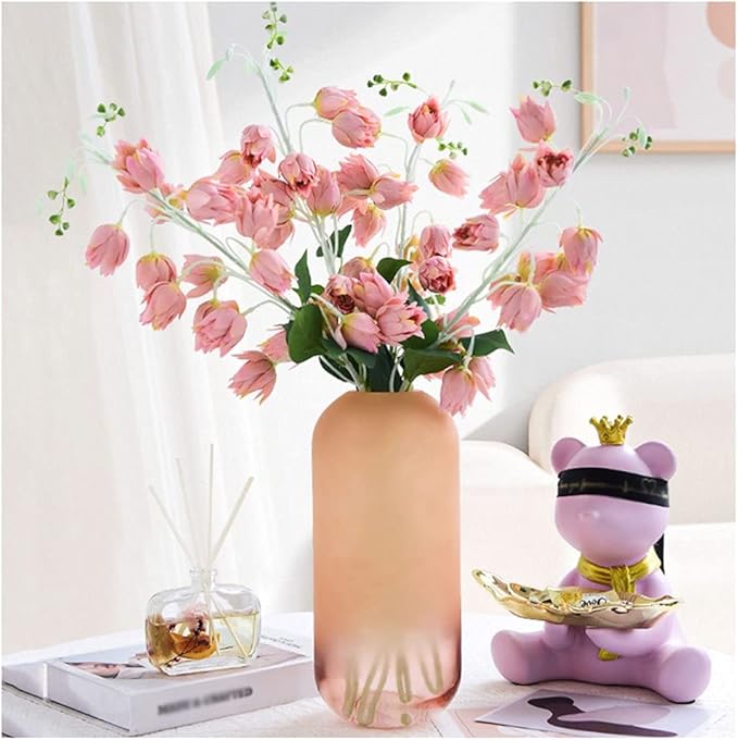 Fake Flowers Phoenix Orchid Artificial Flowers Fake Flowers Dining Flower Arrangement Decoration Living Room Bedroom Simulation Flower Dry Furnishings Flowers for Decoration (Color : 1) (1)
